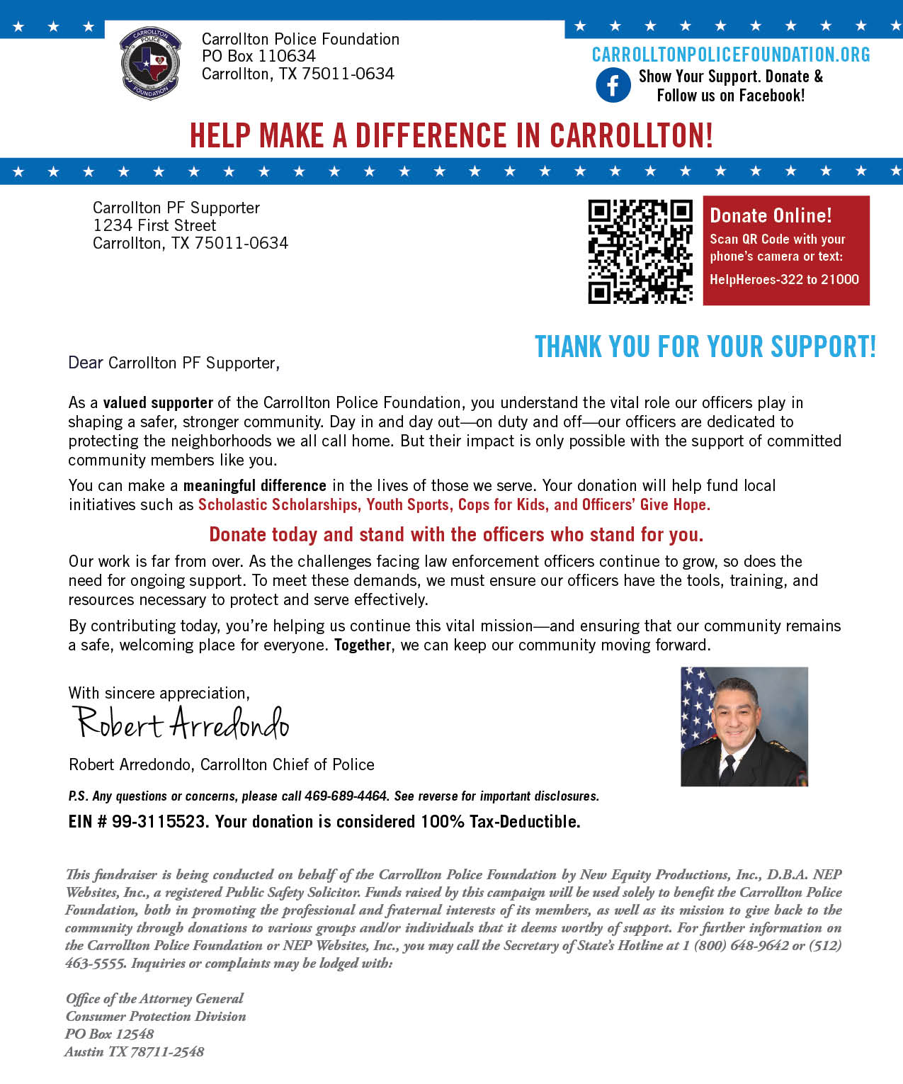 Donation Letter